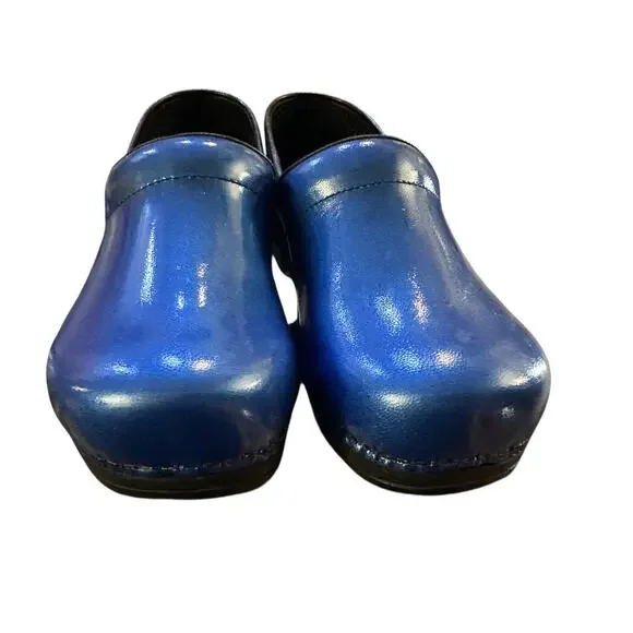 Sanita Blue Professional Leather Danish Clogs Size EU41 /US 9.5 - Picture 2 of 8